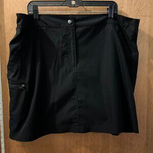 🐻Size XXL - 32 Degrees - Black Skirt w/Elastic and Attached Shorts